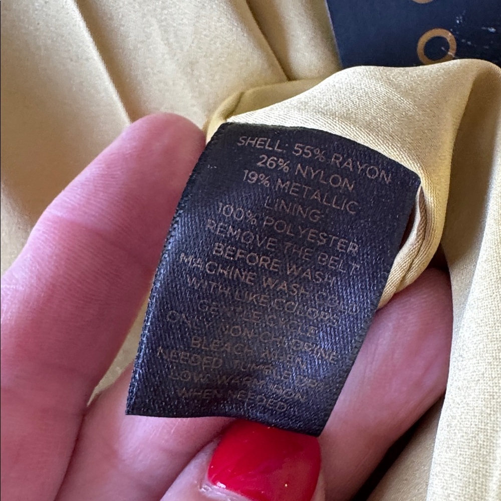 NWT Duro Olowu M gold brocade trench coat - Picture 4 of 9